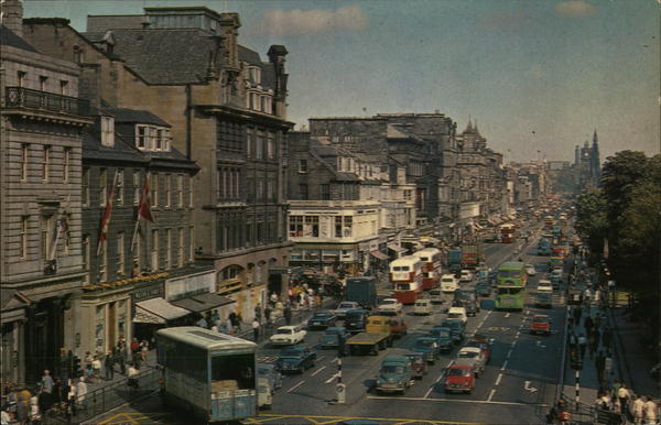Princes Street Edinburgh Scotland