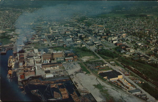 Aerial View Bellingham Washington
