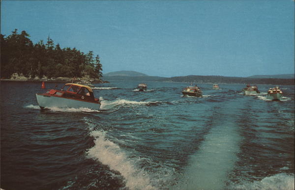 Motor Boating in the San Juan Islands Washington