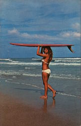 Surfing in Florida Postcard