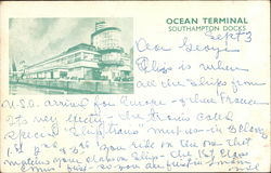Ocaen Terminal, Southampton Docks Postcard
