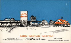John Milton Motels DeWitt, NY Postcard Postcard Postcard