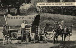 Orville Ewing and His Touring Menagerie Pritchett, CO Postcard Postcard Postcard