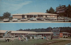 Bright Leaf Motel and Robert Perry Restaurant Sharpsburg, NC Postcard Postcard Postcard