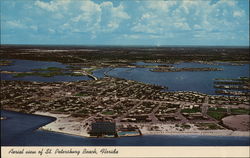 Aerial View Saint Petersburg Beach, FL Postcard Postcard Postcard