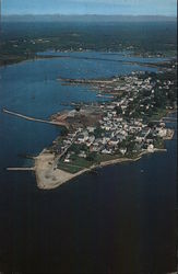 Air view of Stonington Postcard