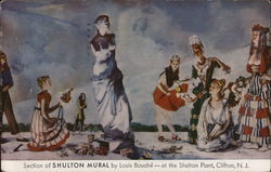Section of Shulton Mural Postcard