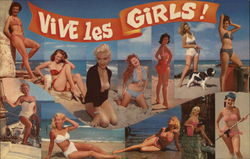 Vive les Girls! Swimsuits & Pinup Postcard Postcard Postcard