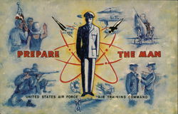 Prepare the Man Texas Air Force Postcard Postcard Postcard