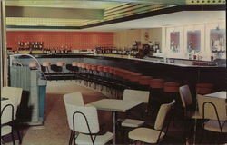 Officers' Club, Bar and Cocktail Lounge Postcard