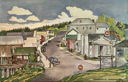 Historic Old Front Street Coupeville, WA Postcard Postcard Postcard