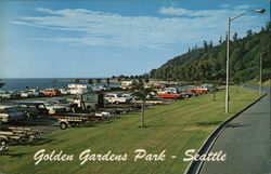Golden Gardens Park - Seattle Washington Postcard Postcard 