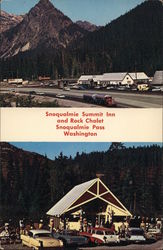 Snoqualmie Summit Inn and Rock Chalet Snoqualmie Pass, WA Postcard Postcard Postcard