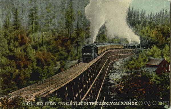 Dollar Hide Trestle In The Siskiyou Range Trains, Railroad