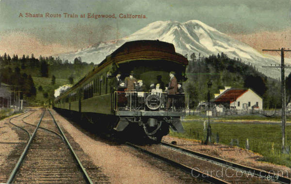 A Shasta Route Train At Edgewood California Trains, Railroad