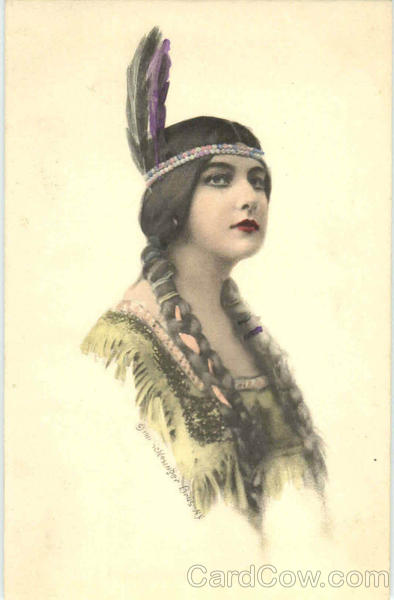 Indian Maiden Series (color) Native Americana