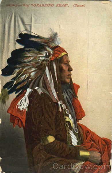 Chief Grabbing Bear Sioux Native Americana