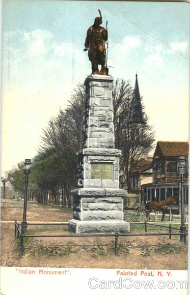 Indian Monument Painted Post New York