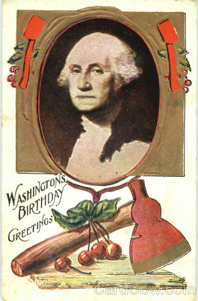 Washingtons Birthday Greetings Patriotic