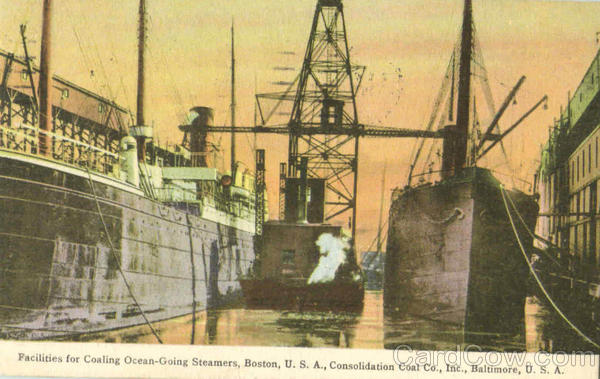 Facilities For Coaling Ocean Going Steamers Boston