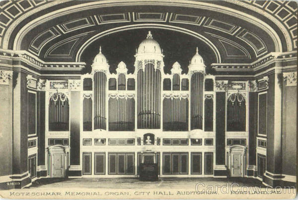 Kotzschmar Memorial Organ City Hall Auditorium Portland Maine