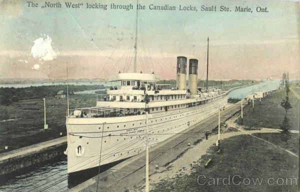 The North West Locking Through The Canadian Locks, Sault Ste Sault Ste. Marie ON Canada