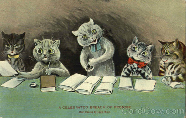 A Celebrated Breach Of Promise Louis Wain