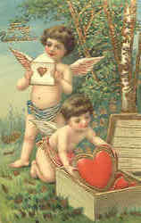 To My Valentine - Cupids Postcard