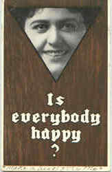 Is Everybody Happy? Phrases & Sayings Postcard Postcard