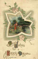Best Wishes For A Happy Day Postcard