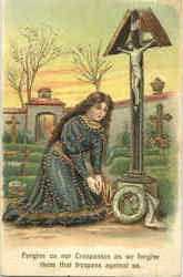 Forgive us our Trespasses - Lord's Prayer Postcard