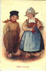 Dutch Children Postcard Postcard