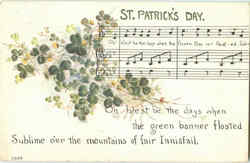 St. Patrick's Day Postcard Postcard