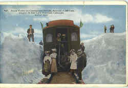 Snow Cuts Moffat Road, CO Postcard Postcard