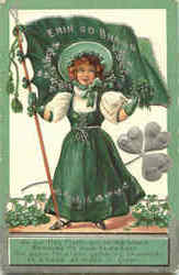 Erin Go Bragh St. Patrick's Day Postcard Postcard