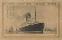 Holland America Linie Rotterdam Postcard