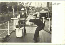 H. M. S. Buzzard Maxim Gun Navy Postcard Postcard