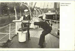 HMS Buzzard Maxim Gun Postcard
