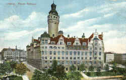 Leipzig Neues Rathaus Germany Postcard Postcard