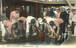 Scenes De Bord Navy Postcard Postcard