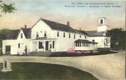 Post Office And Congregational Church Postcard