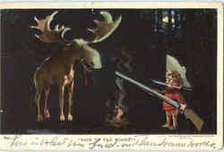 Back To The Woods Hunting Postcard Postcard