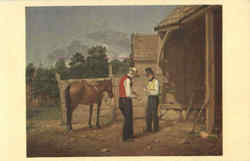 Bargaining For A Horse Postcard