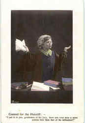 Counsel For The Plaintiff Lawyers & Legal Postcard Postcard