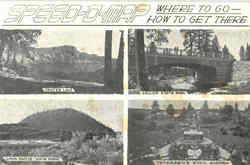 Speed-O-Maps Oregon Postcard Postcard