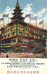 Sing Fat Co. San Francisco, CA Postcard Postcard