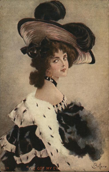 Lady in a Large Hat Women