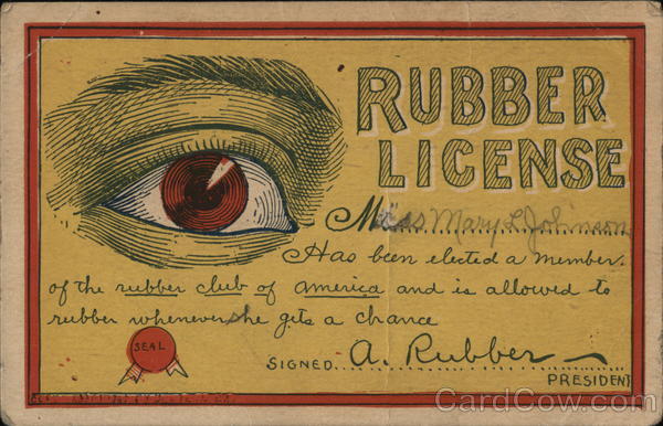Rubber License Comic, Funny