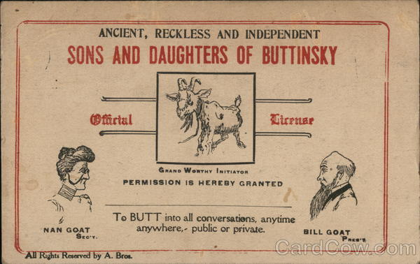 Son's and Daughters of Buttinsky Comic, Funny