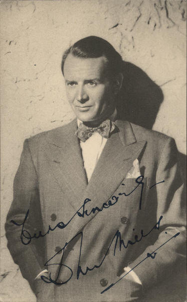 Man in Suit, Appears Hand Signed Actors